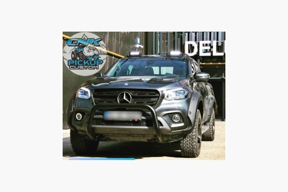 Mercedes X class 2017-2020 рр. Спойлер лобового скла (Око орла, під фарбування) Фото 3