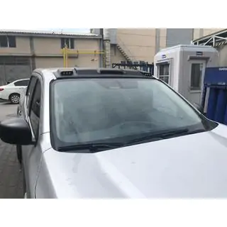 Козирок лобового скла (Meliset LED V1) Nissan Navara/NP300 2016- рр. фото 2