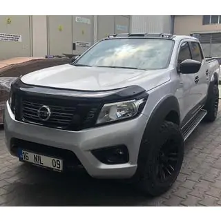 Козирок лобового скла (Meliset LED V1) Nissan Navara/NP300 2016- рр. фото 3
