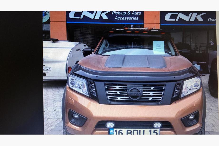 Nissan Navara/NP300 2016- рр. Козирок лобового скла (Meliset LED V2) Фото 2