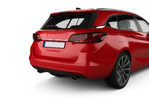 Opel Astra K 2016-2021 рр. Хром планка над номером (SW, нерж) фото 1