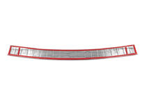 Peugeot 5008 2009-2016 рр. Накладка на задній бампер OmsaLine (нерж) фото 3