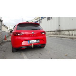 Накладка на задній бампер (під фарбування) Seat Leon 2013-2020 рр. фото 2