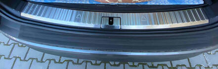 Накладка на задній поріг OmsaLine (нерж) фото 1