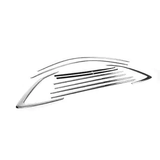 Повна окантовка вікон (10 шт, нерж) Skoda Scala 2018- рр. фото 3