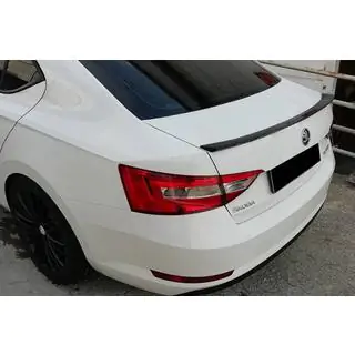 Спойлер LIP (Omsa, чорний) Skoda Superb 2015-2024 рр.