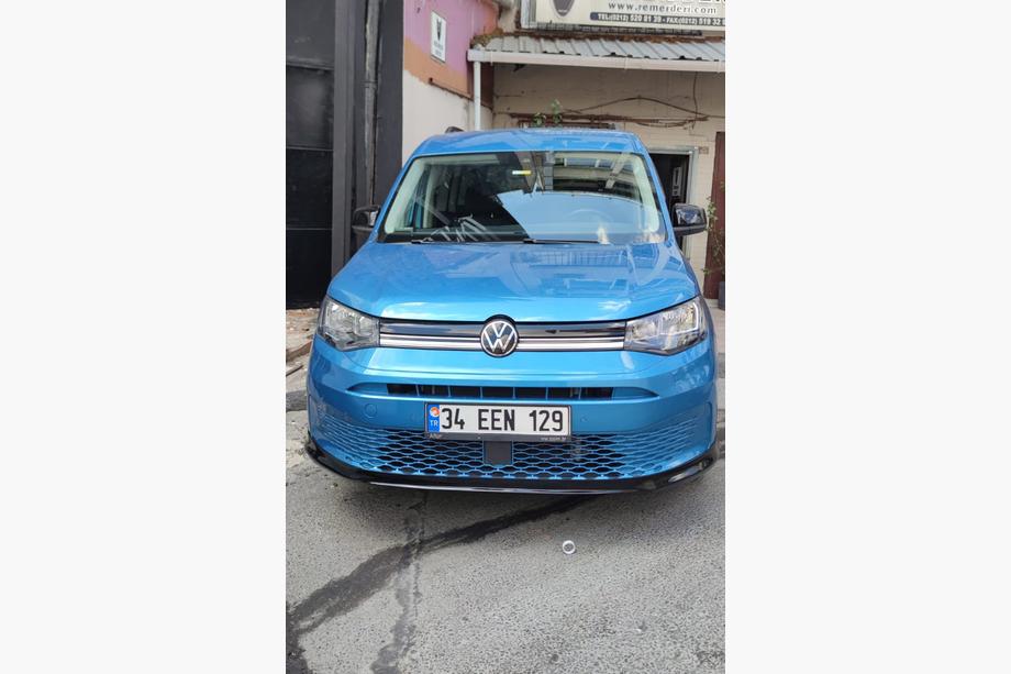 Volkswagen Caddy 2020- рр. Накладка на передній бампер (під фарбування) Фото 5