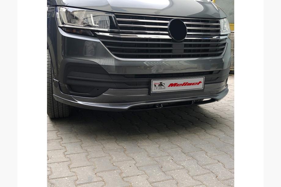 Volkswagen T6 2015-2024 рр. Накладка на передній бампер 2019+ (під фарбування) Фото 6