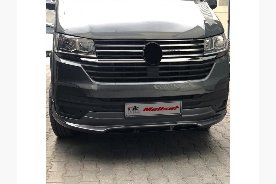 Volkswagen T6 2015-2024 рр. Накладка на передній бампер 2019+ (під фарбування) Фото 5