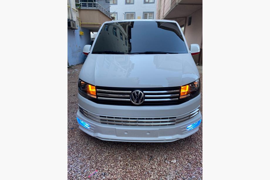 Volkswagen T6 2015-2024 рр. Накладка на передній бампер Genis 2015-2018 (під фарбування) Фото 2
