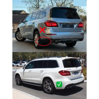 Комплект обвісів з заднім дифузором AMG V1 (GLS63) Mercedes GL/GLS сlass X166 2012-2019 рр. фото 2