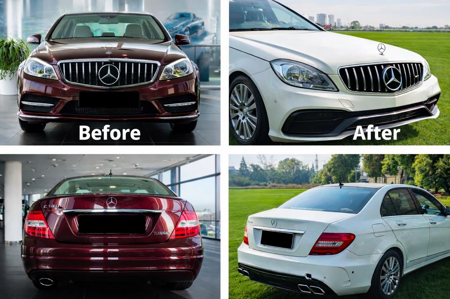 Mercedes C-class W204 2007-2015 рр. Комплект обвісів в дизайні W205