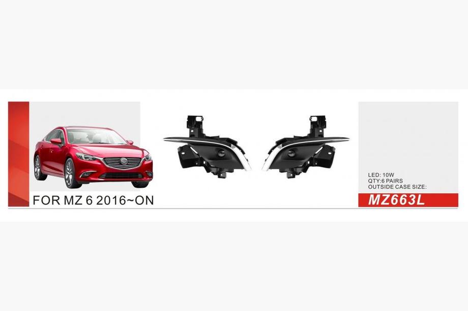 Mazda 6 2012-2024 рр. Противотуманки 2016-2018 (2 шт, LED) Image