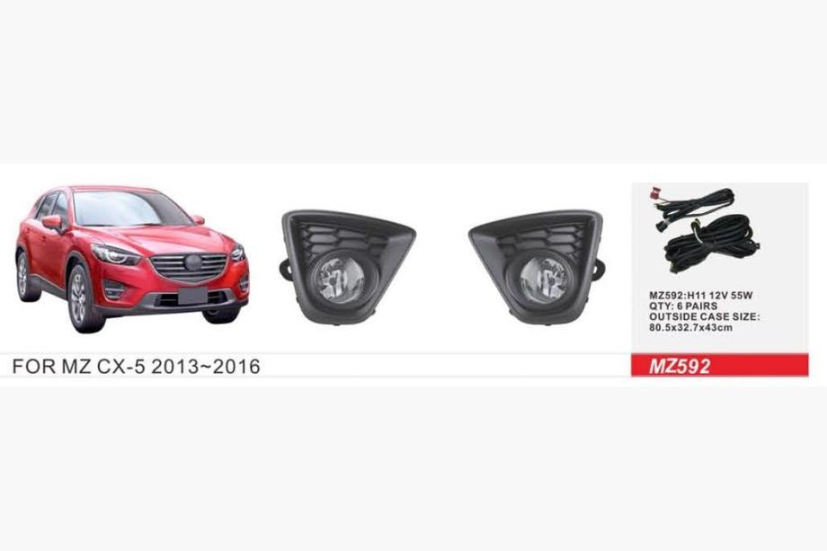 Mazda CX-5 2012-2017 рр. Противотуманки (2 шт, галогенні) Image