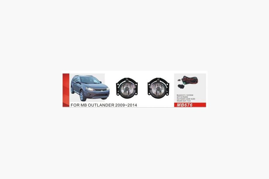 Mitsubishi Outlander 2006-2012 рр. Противотуманки 2009-2012 (2 шт, галоген) Image
