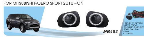 Mitsubishi Pajero Sport 2008-2015 рр. Противотуманки (2 шт, галоген) фото 1
