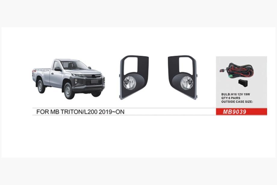Mitsubishi L200 2015-2024 рр. Противотуманки 2019+ (2 шт, галоген) Image