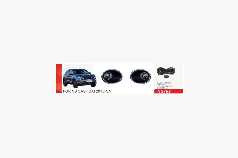 Nissan Qashqai 2014-2021 рр. Протитуманки 2014-2016 (повний комплект) Фото 1