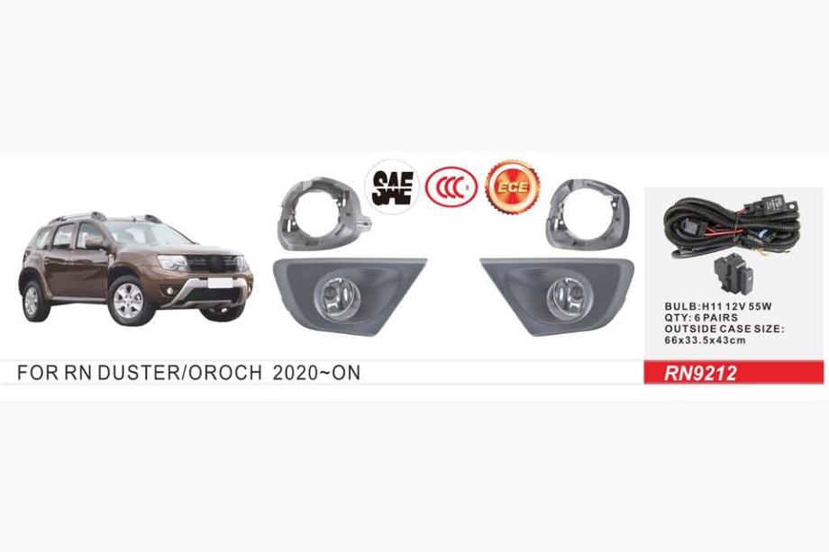 Renault Duster 2008-2017 рр. Протитуманки 2015-2018 (2 шт, галогенні) Image