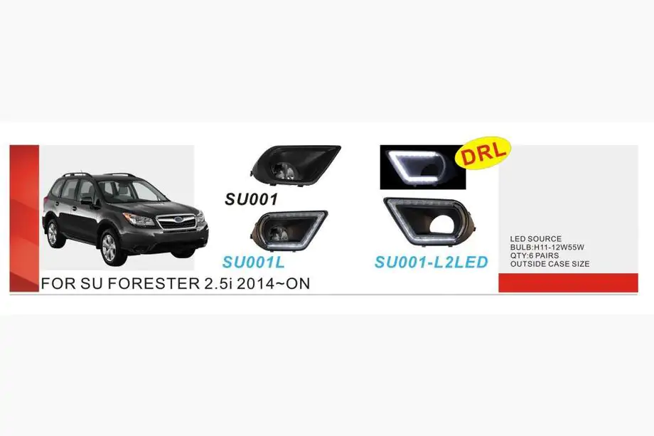 Subaru Forester 2013-2018 рр. Протитуманки (2 шт, галогенні) Image