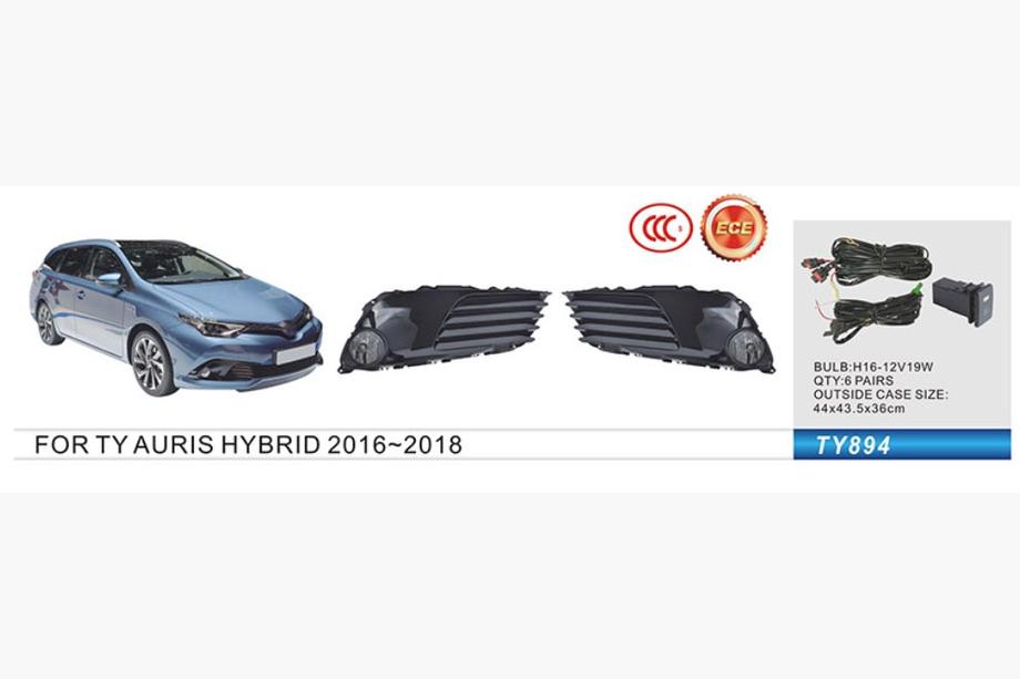 Toyota Auris 2012-2018 рр. Протитуманки Hibryd 2015-2018 (2 шт, галогенні) Image