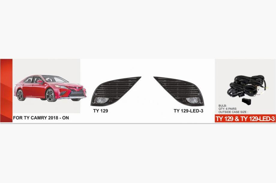 Toyota Camry 2017-2023 рр. Протитуманки US-type (2 шт, LED) Image