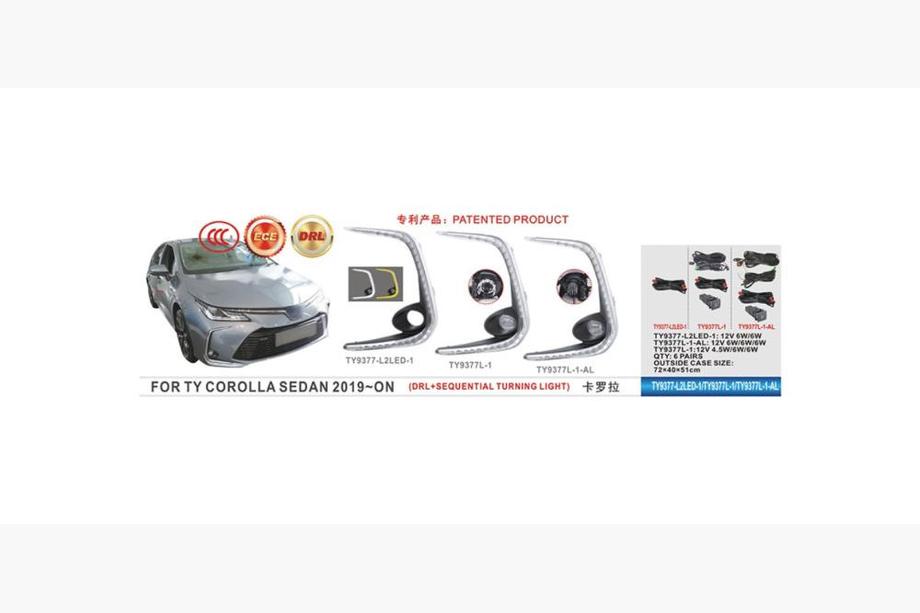 Toyota Corolla 2019- рр. Протитуманки (2 шт, LED) Image