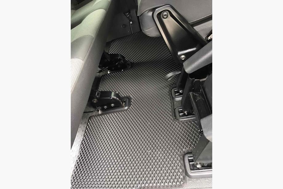 Volkswagen T5 2010-2015 рр. Килимки EVA V2 (Довга база, повний салон, чорні) Фото 2
