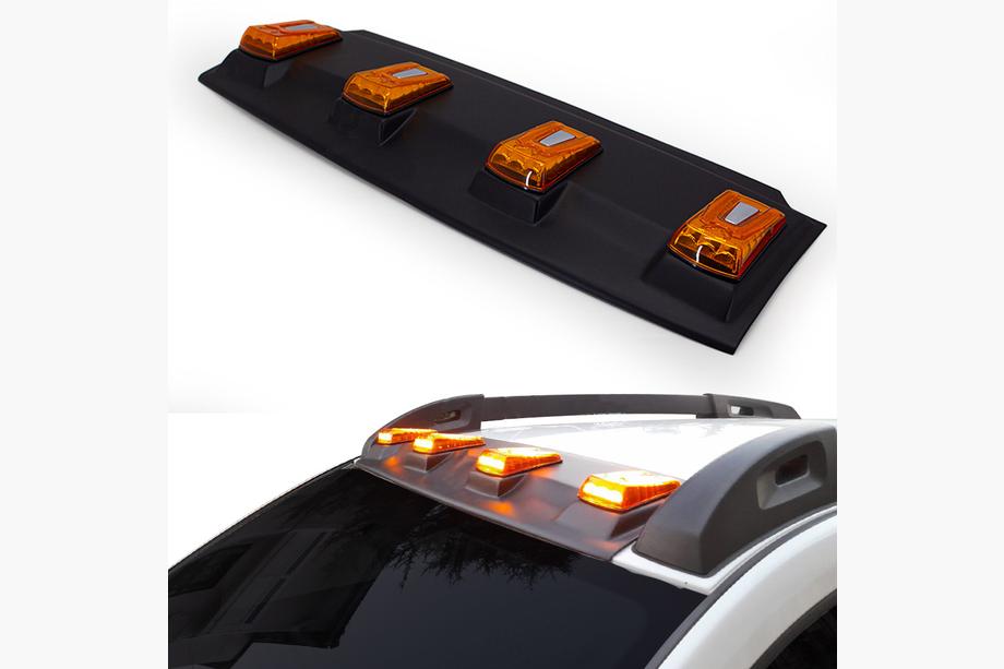 Dacia Duster 2008-2018 рр. Козирьок лобовога скла V2 (LED) Фото 1