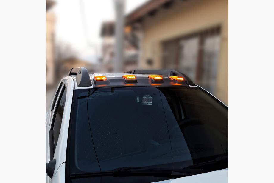 Renault Duster 2018-2024 рр. Козирьок лобовога скла V2 (LED) Фото 5
