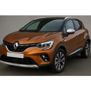Накладки на дзеркала (2 шт, нерж.) Renault Captur 2019- рр. фото 1