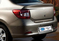 Dacia Logan II 2013-2022 рр. Кромка багажника 2013-2018 (нерж.) фото 1