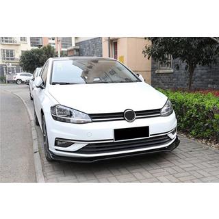 Volkswagen Golf 7 Накладка на передній бампер ЛІП (для заводського бампера, 2017-2020, ABS-пластик)