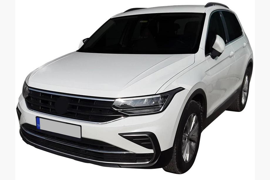 Volkswagen Tiguan 2016-2023 рр. Накладки на протитуманки 2020+ (4 шт, нерж) Фото 4
