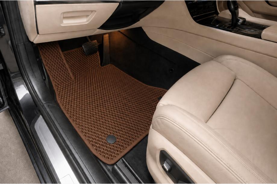 BMW 7 серія F01/F02 2008-2015 рр. Килимки EVA (для F02, Коричневий) Фото 1