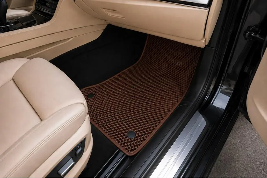 BMW 7 серія F01/F02 2008-2015 рр. Килимки EVA (для F02, Коричневий) Фото 2