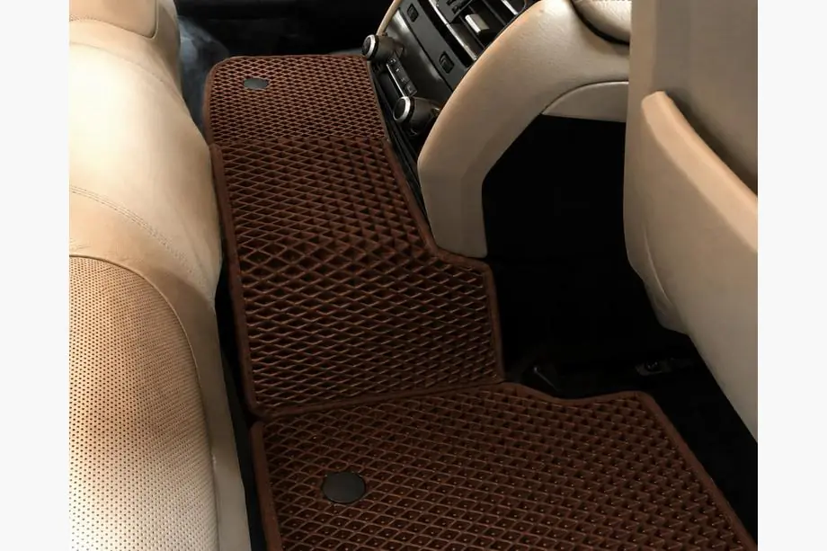 BMW 7 серія F01/F02 2008-2015 рр. Килимки EVA (для F02, Коричневий) Фото 3