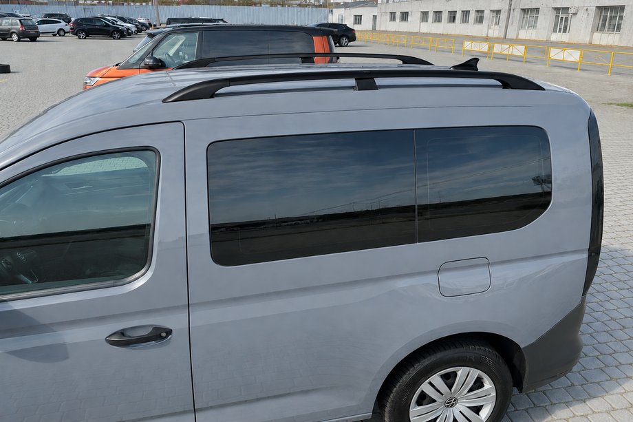 Volkswagen Caddy 2020- рр. Рейлінги Skyport BLACK Стандартна база Фото 6