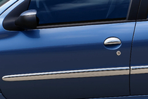 Peugeot 206 1998-2024 рр. Молдинг дверний (4 шт, нерж) фото 1