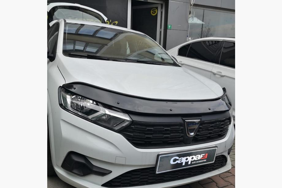 Dacia Sandero 2021- рр. Дефлектор капота (Eurocap) Image
