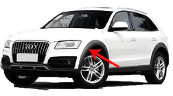 Audi Q5 2008-2017 рр. Бризковики Premium (4 шт, з широкими розширювачами арок) фото 3