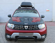 Dacia Duster 2018-2024 рр. Комплект накладок на капот DRAGON (3 шт) фото 2