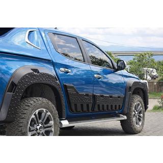 Молдинг двері EuroCap (6 шт, ABS) Mitsubishi L200 2015-2024 рр. фото 3