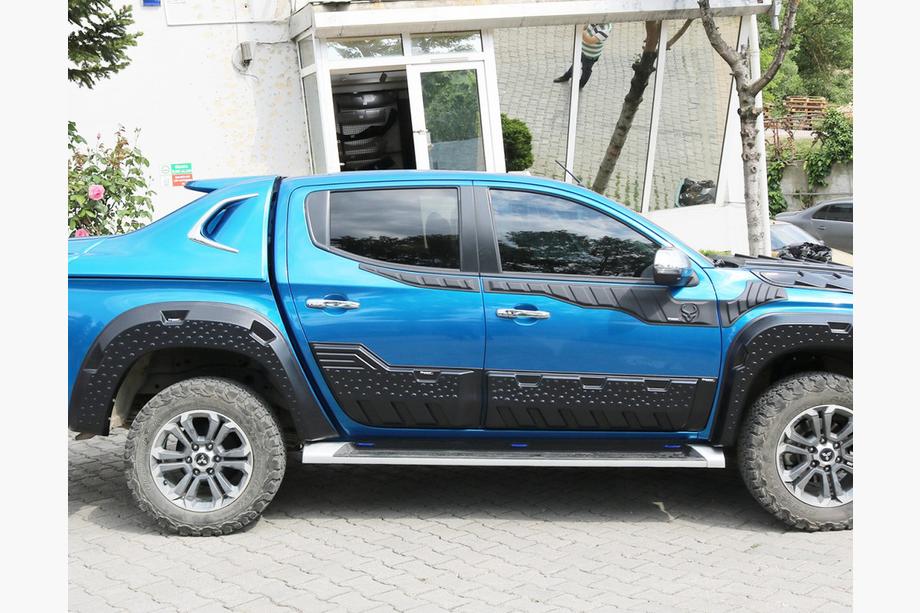 Mitsubishi L200 2015-2024 рр. Молдинг двері EuroCap (6 шт, ABS) Фото 6