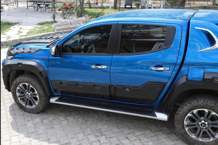 Mitsubishi L200 2015-2024 рр. Молдинг двері EuroCap (6 шт, ABS) Фото 1
