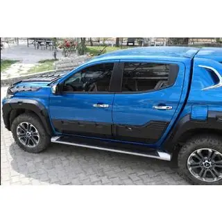 Молдинг двері EuroCap (6 шт, ABS) Fiat Fullback 2016- рр. фото 3