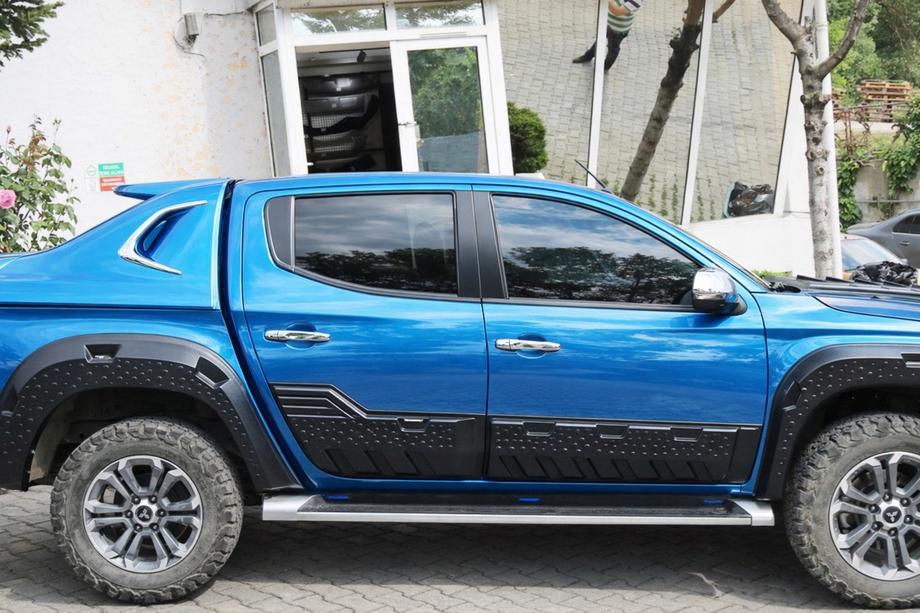 Fiat Fullback 2016- рр. Молдинг двері EuroCap (6 шт, ABS) Image