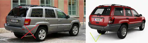 Jeep Grand Cherokee WJ 1999-2004 рр. Бризковики Premium (4 шт) фото 3
