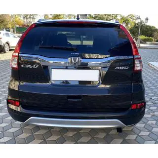 Накладка на задній бампер EuroCap (ABS) Honda CRV 2012-2016 рр. фото 2