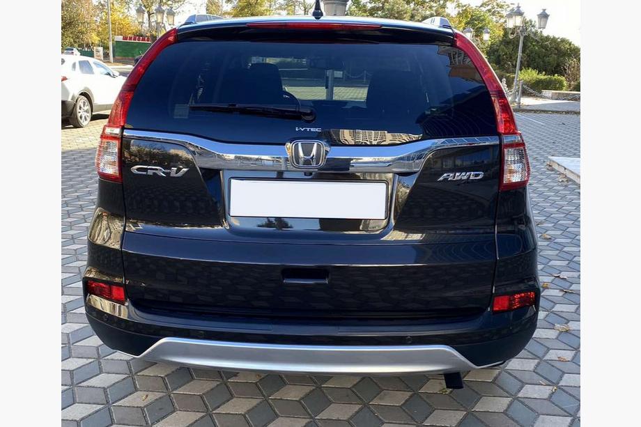 Honda CRV 2012-2016 рр. Накладка на задній бампер EuroCap (ABS) Фото 2